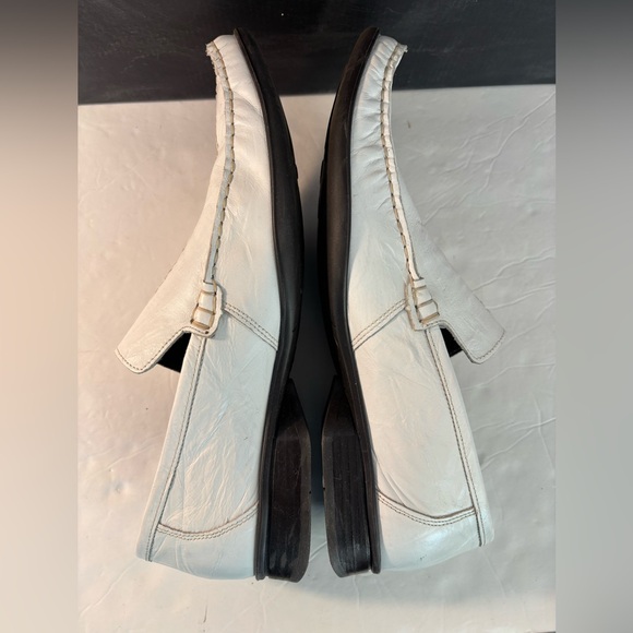 ALFANI Daytona White Leather Slip-on Shoes Size 7 - Picture 9 of 9